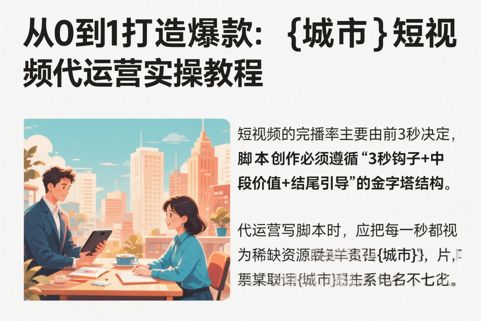 从0到1打造爆款：巴彦淖尔短视频代运营实操教程
