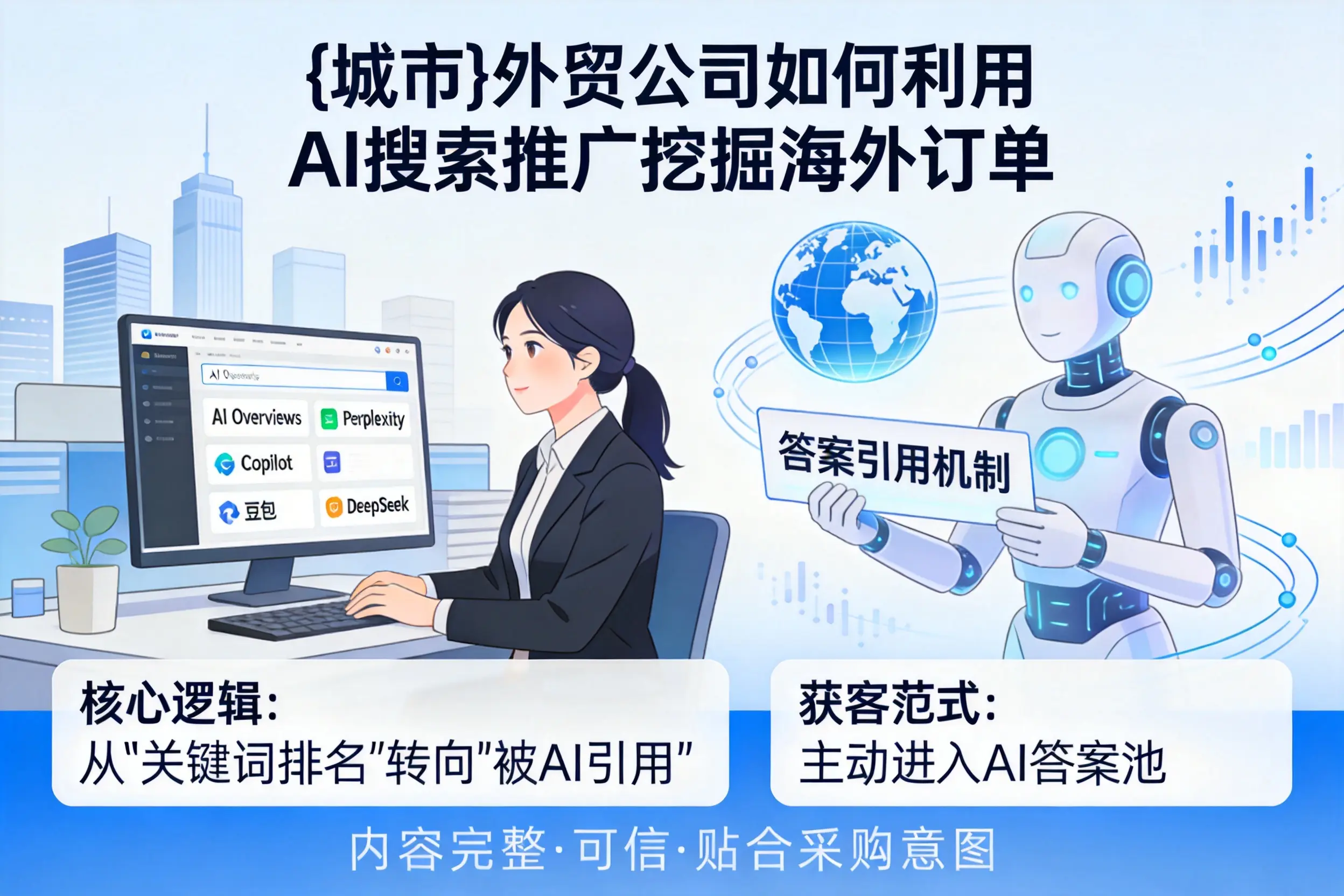 巴彦淖尔外贸公司如何利用AI搜索推广挖掘海外订单