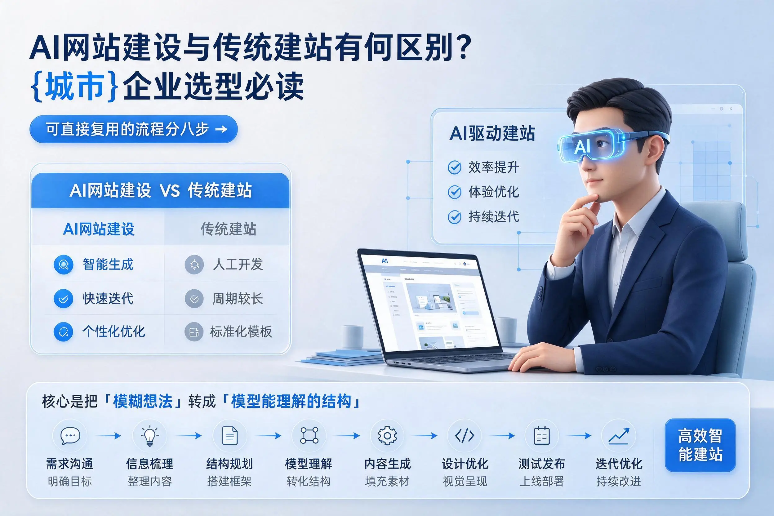 AI网站建设与传统建站有何区别?巴彦淖尔企业选型必读